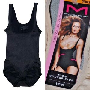 Maidenform Comfort Control WYOB Bodybriefer Shaper Shapewear 12572 Black Smooth